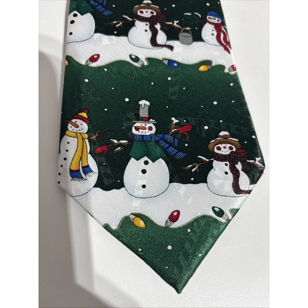 Hallmark Specialties Mens Christmas Green W/Snowmen @ Candy‎ Canes